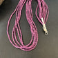 Navajo Purple Sugilite 5-Strand Necklace | Sterling Silver Rice Heishi | 20" | Authentic Native American Handmade | 12929