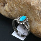 Native American Blue Turquoise Navajo Ring | Sterling Silver | Sz 5.75 | 4447
