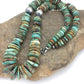 Navajo Graduated Turquoise Necklace | Sterling Silver | Authentic Native American | 21" | 1242