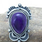 Native American Sugilite Navajo Ring | Sterling Silver | Sz 7.5 | 4189