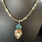 Navajo Wild Horse Turquoise Pendant Necklace | Authentic Native American Sterling Silver | Multi-Stone | 13294
