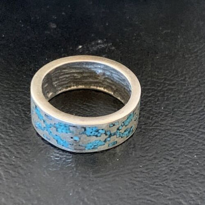 Navajo Women's Turquoise Ring | Sterling Silver | Sz 5 | Authentic Native American Handmade | 12467