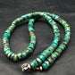 Southwestern Turquoise Heishi Bead Necklace | 9mm | 20" | Sterling Silver | 3672