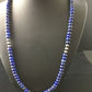 Native American Lapis Lazuli Strand Necklace | Sterling Silver | Men's 22" | 1739
