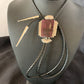 Southwestern Men's Bolo Tie | Purple Spiny Oyster | Sterling Silver | Navajo | 12964
