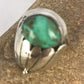 Native American Green Turquoise Ring | Sterling Silver | Sz 11 | 3439