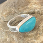 Navajo Blue Turquoise Ring | Sterling Silver | Sz 5 | Authentic Native American Handmade | 10363