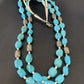 Native American Santo Domingo Shell Nugget Turquoise Necklace | 26" | Authentic Handmade | 12000