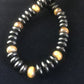 Native American Men's Navajo Black Onyx Necklace | Sterling Silver | 17" | 10005