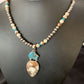 Navajo Wild Horse Turquoise Pendant Necklace | Authentic Native American Sterling Silver | Multi-Stone | 13294