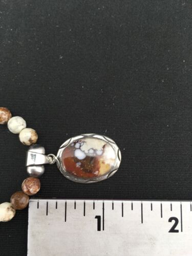 Navajo Wild Horse Turquoise Necklace Pendant | Sterling Silver | 20" | Authentic Native American Handmade | 12107