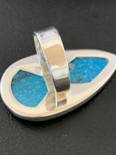 Navajo Blue Kingman Turquoise Ring | Sterling Silver | Sz 7 | Authentic Native American Handmade | 11813