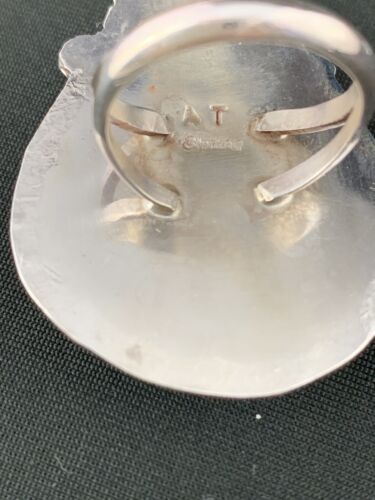 Native American Navajo Spiderweb Turquoise Ring | Sterling Silver | Sz 9.5 | 286 - Masha USA