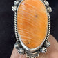 Southwestern Women's Navajo Spiny Oyster Ring | Sterling Silver | Sz 11.5 | Authentic Native American Handmade | 1001