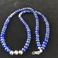 Native American Lapis Lazuli Strand Necklace | Sterling Silver | Men's 22" | 1739