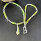 Navajo Green Turquoise Pendant Necklace | Sterling Silver | 22" | Authentic Native American Handmade | 14612