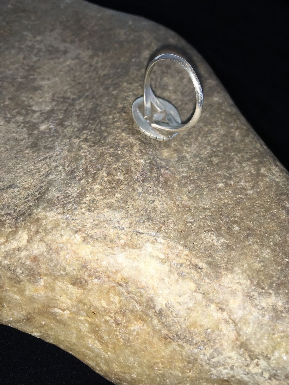 Navajo Lapis & Opal Ring | Authentic Native American Sterling Silver | Multi-Stone | Sz 5.5 | 01801
