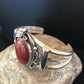 Native American Navajo Apple Coral Bracelet | Sterling Silver | J Platero | 8038