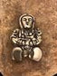 Navajo Story Teller Cast Pin | Sterling Silver | Authentic Native American Handmade | 13620