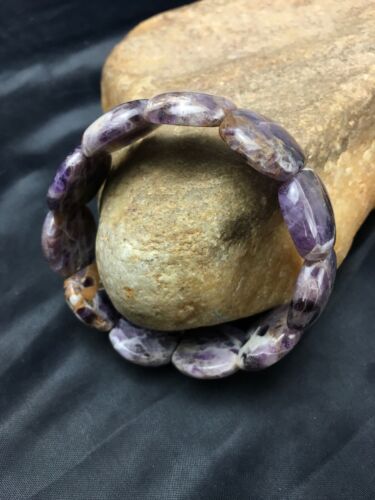 Native American Purple Charoite Stretch Bracelet | Elastic | 7.25" Adjustable | 3016