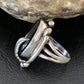 Native American Indian Design Black Onyx Ring | Sterling Silver | Sz 6.5 | 10796