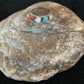Zuni Opal, Coral, Turquoise Multi-Stone Ring | Authentic Native American Sterling Silver | Sz 6.5 | 8838