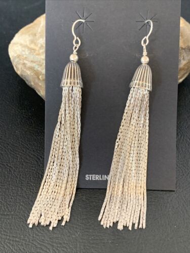 Old Pawn Southwestern Chandelier Dangle Earrings | Sterling Silver | 1" | 12990