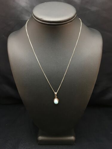 Navajo Turquoise Pendant | Sterling Silver | Authentic Native American Handmade | 20" | 8975 - Masha USA
