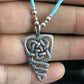 Native American Turquoise Heishi Bead Necklace Pendant | Sterling Silver | 18" | 10138