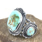 Men's Navajo Royston Turquoise Cuff Bracelet | Sterling Silver | 3 Stones | Authentic Native American Handmade | 1131