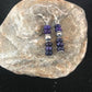 Navajo Purple Sugilite Dangle Bead Earrings | Sterling Silver | Authentic Native American Handmade | 1" | 12346