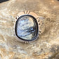 Navajo White Buffalo Turquoise Ring | Sterling Silver | Sz 12.5 | Authentic Native American Handmade | 11940