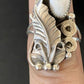 Navajo White Buffalo Turquoise Ring | Sterling Silver | Sz 7 | Authentic Native American Handmade | 12185
