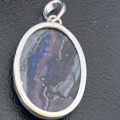 Navajo Pearls Purple Sugilite Pendant | Sterling Silver | 1.50" | Authentic Native American Handmade | 10930