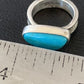 Navajo Blue Turquoise Ring | Sterling Silver | Sz 5 | Authentic Native American Handmade | 10363
