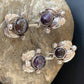 Navajo Purple Sugilite Post Dangle Earrings | Sterling Silver | Authentic Native American Handmade | 1599