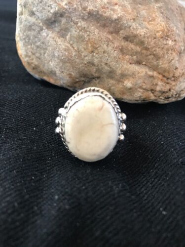 Navajo Sterling Silver Wild Horse Turquoise Ring | Yazzie | Sz 9 | 3497