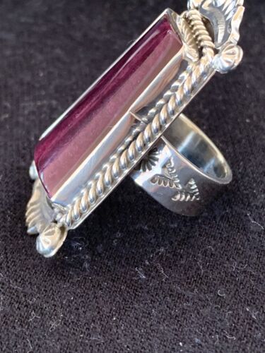 Southwestern Women's Sterling Silver Purple Spiny Oyster Ring | Sz 6 | 430
