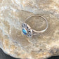 Navajo Blue Turquoise Lapis Inlay Ring | Sz 7.5 | Authentic Native American Handmade | 11199