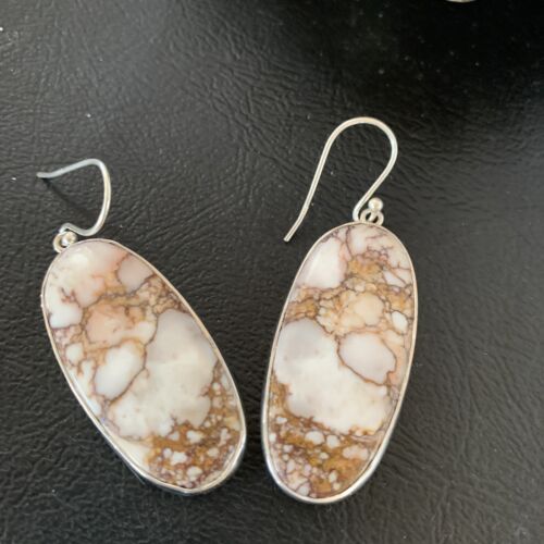 Southwestern Women's Navajo Wild Horse Earrings | Sterling Silver | Authentic Native American Handmade | 12031