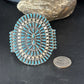 Navajo Blue Turquoise Cuff Bracelet | Sterling Silver | Authentic Native American Handmade | 14597