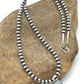 Navajo Pearls Opal Inlay Pendant | Sterling Silver Necklace | Authentic Native American Handmade | 4400