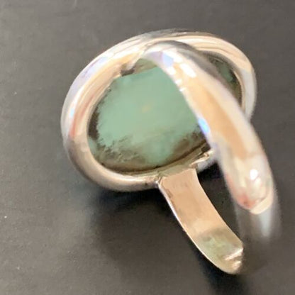 Navajo Blue Turquoise Ring | Sterling Silver | Sz 6 | Authentic Native American Handmade | 11430
