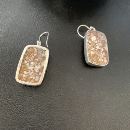 Southwestern Women's Navajo Wild Horse Earrings Set | Sterling Silver | Authentic Native American Handmade | 12030
