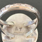 Native American Men's Navajo White Buffalo Turquoise Ring | Sterling Silver | Sz 8 | 1824