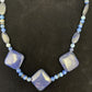 Native American Denim Lapis Strand Necklace | Sterling Silver | Men's 18" | 1753