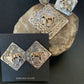 Navajo Sterling Silver & Brass Horse Pendant Earrings Ring Set | Sz 12 | Authentic Native American Handmade | 1212
