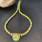 Navajo Green Gaspeite Turquoise Pendant | Sterling Silver | Authentic Native American Handmade | 13913