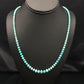Navajo Faceted Blue Turquoise Necklace | Gold Filled Beads | Authentic Native American | 24" | 2908