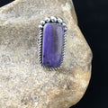 Native American Navajo Purple Charoite Ring | Sterling Silver | Sz 8.5 | 10105